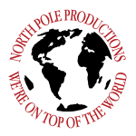 North Pole Productions Logo. We’re on top of the world!